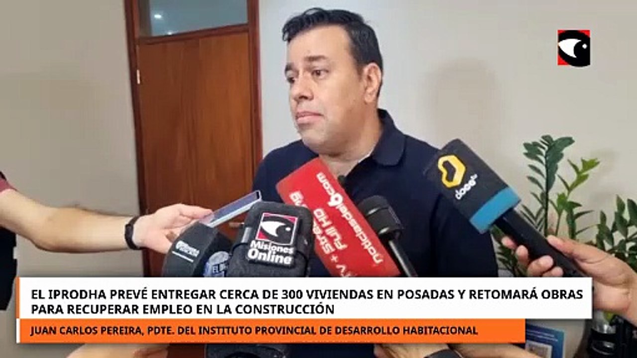 IPRODHA prevé entregar cerca de 300 viviendas en Posadas y retomará obras para recuperar empleo