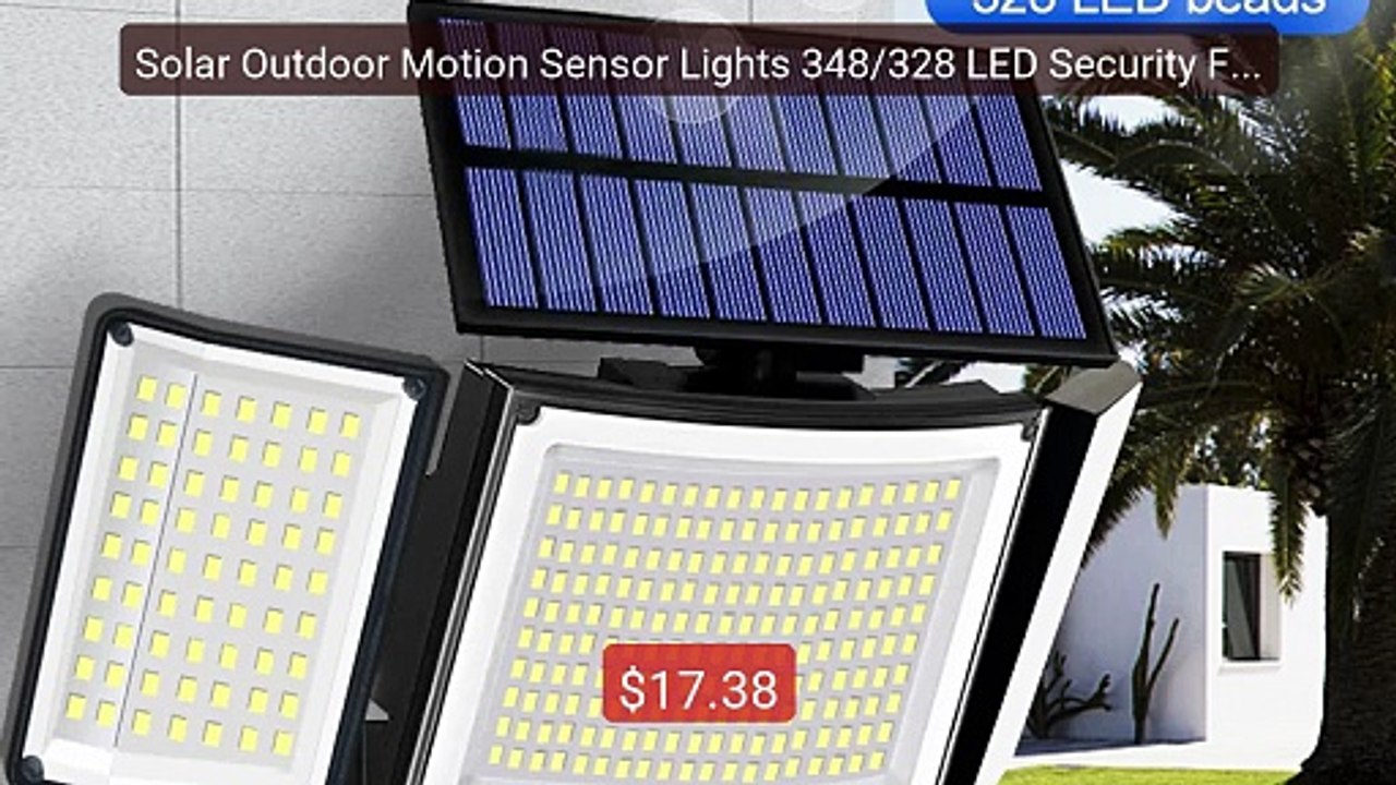 Solar Outdoor Motion Sensor Lights 348/328 LED Security Flo... -- Top Pick 2026 | Unbeatable Price!