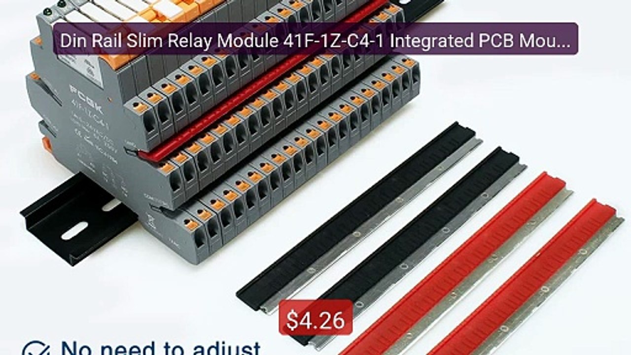 Din Rail Slim Relay Module 41F-1Z-C4-1 Integrated PCB Mount Po... -- Best Buy 2026 | Great Quality!