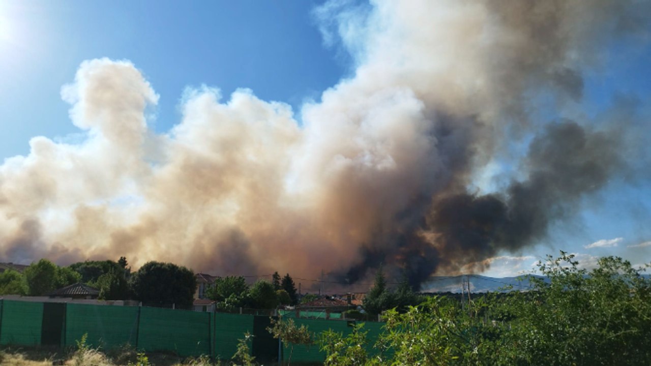 Estabilizado el incendio forestal de Lozoyuela