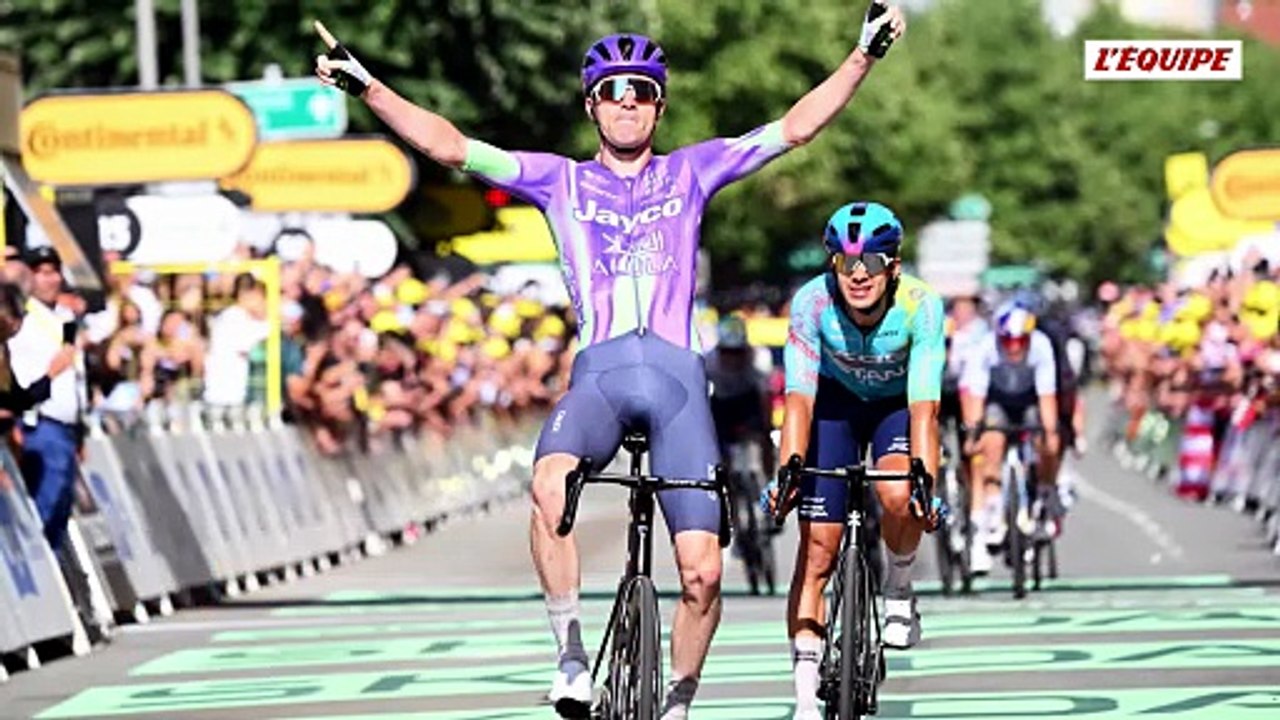 Mauro Schmid règle un sprint à deux pour remporter la 13e étape, gros coup au général pour Tom Pidcock - Cyclisme - Tour de France