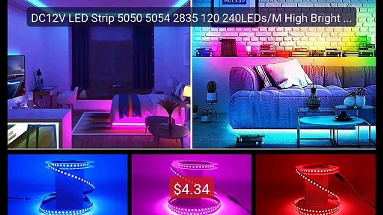 DC12V LED Strip 5050 5054 2835 120 240LEDs/M High Bright White Red... -- Best Deal 2026 | Shop Now!