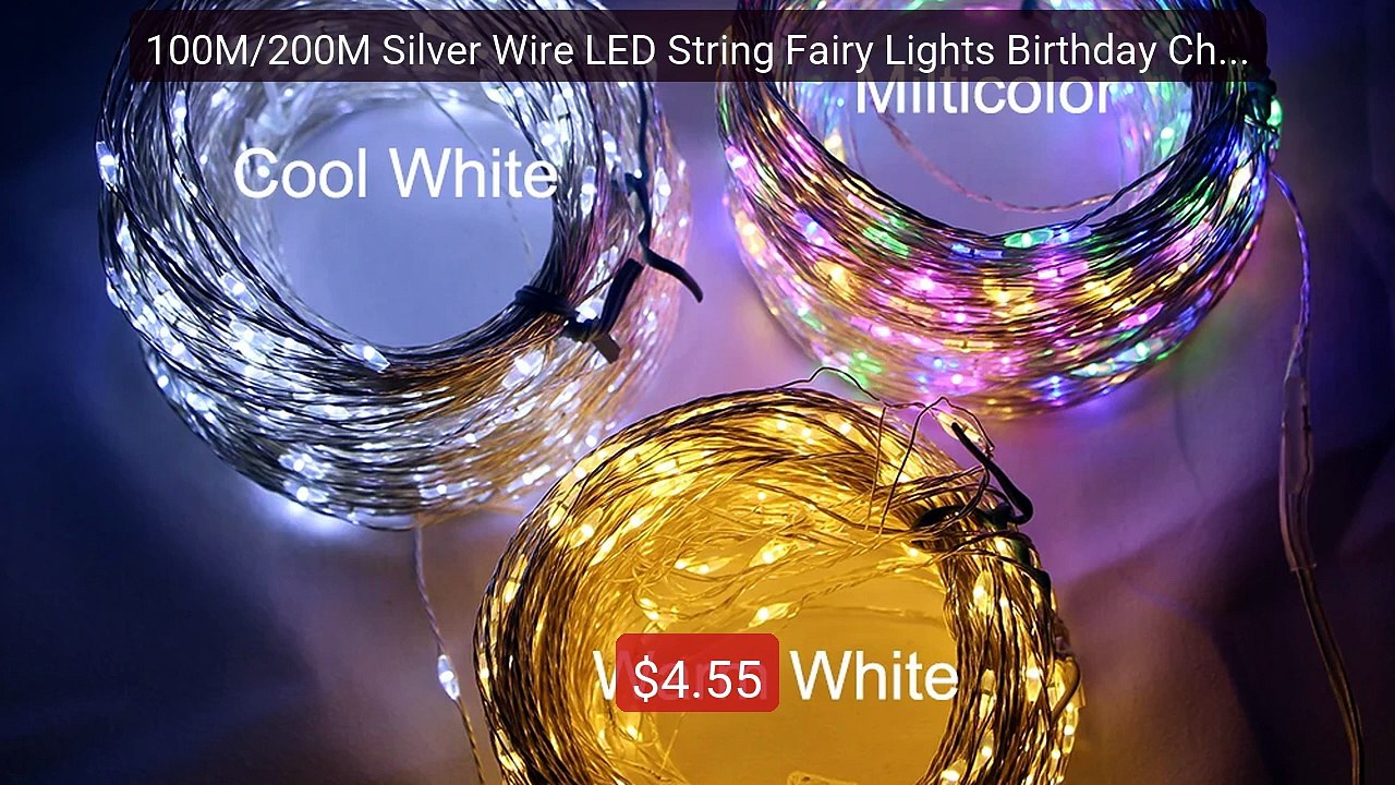 100M/200M Silver Wire LED String Fairy Lights Birthday Christm... -- Hot Deal 2026 | Limited Offer!