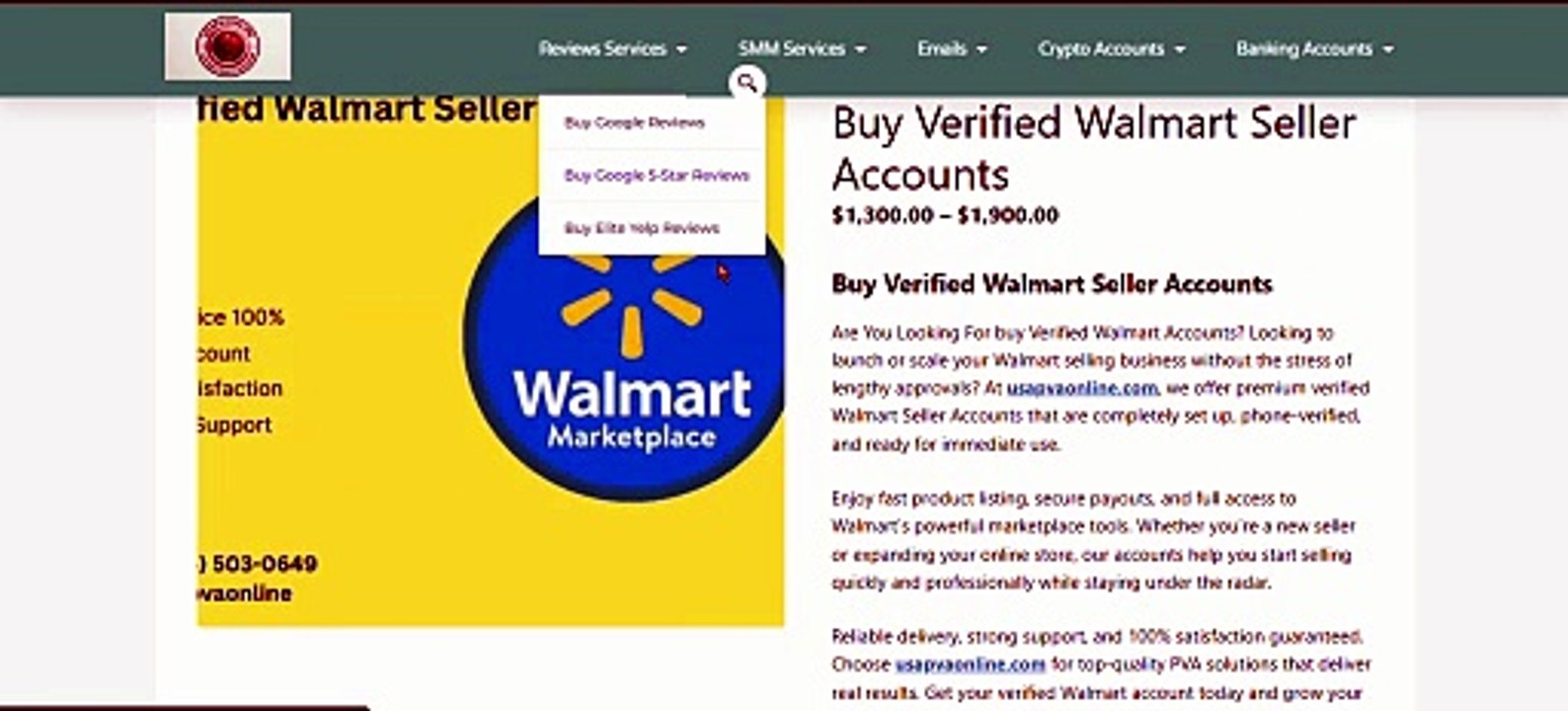 Buy Walmart Seller Accounts – $1M+ Annual Volume Ready, USA Business Verified