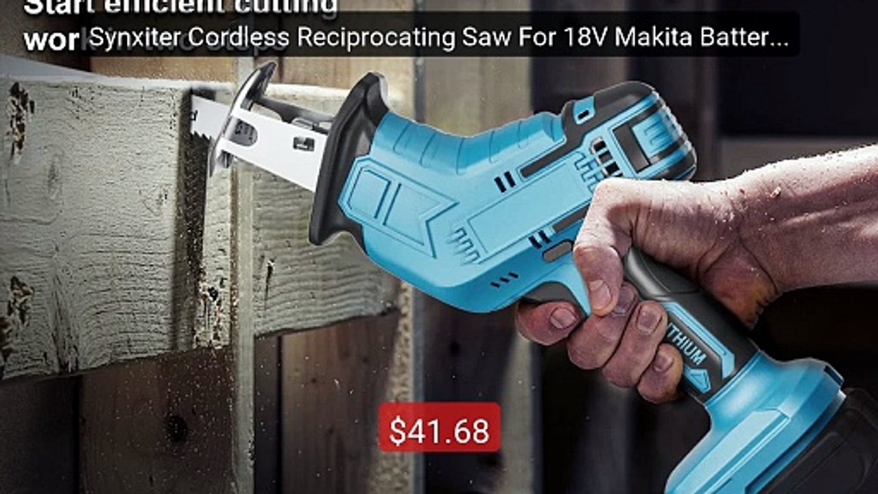 Synxiter Cordless Reciprocating Saw For 18V Makita Battery Wit... -- Hot Deal 2026 | Limited Offer!