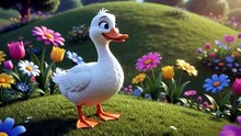 🐥 Five Little Ducks | Fun Nursery Rhyme for Kids | Kidz World TV
