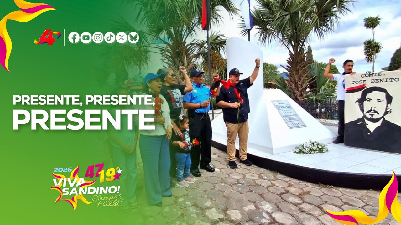 🇳🇮 Homenaje en Estelí: 48 años del tránsito a la inmortalidad de José Benito Escobar