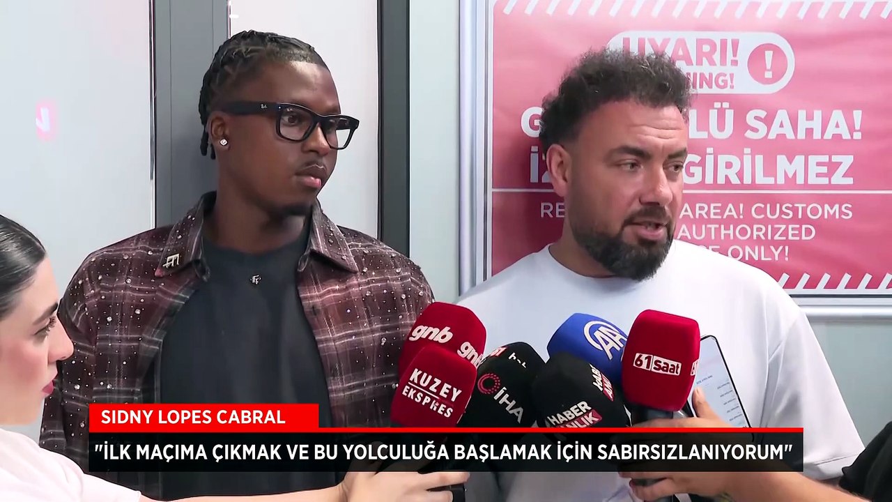 Arjantine attığı golle gündem olmuştu: Trabzonspor'un yeni transferi Sidny Lopes Cabral, kente geldi