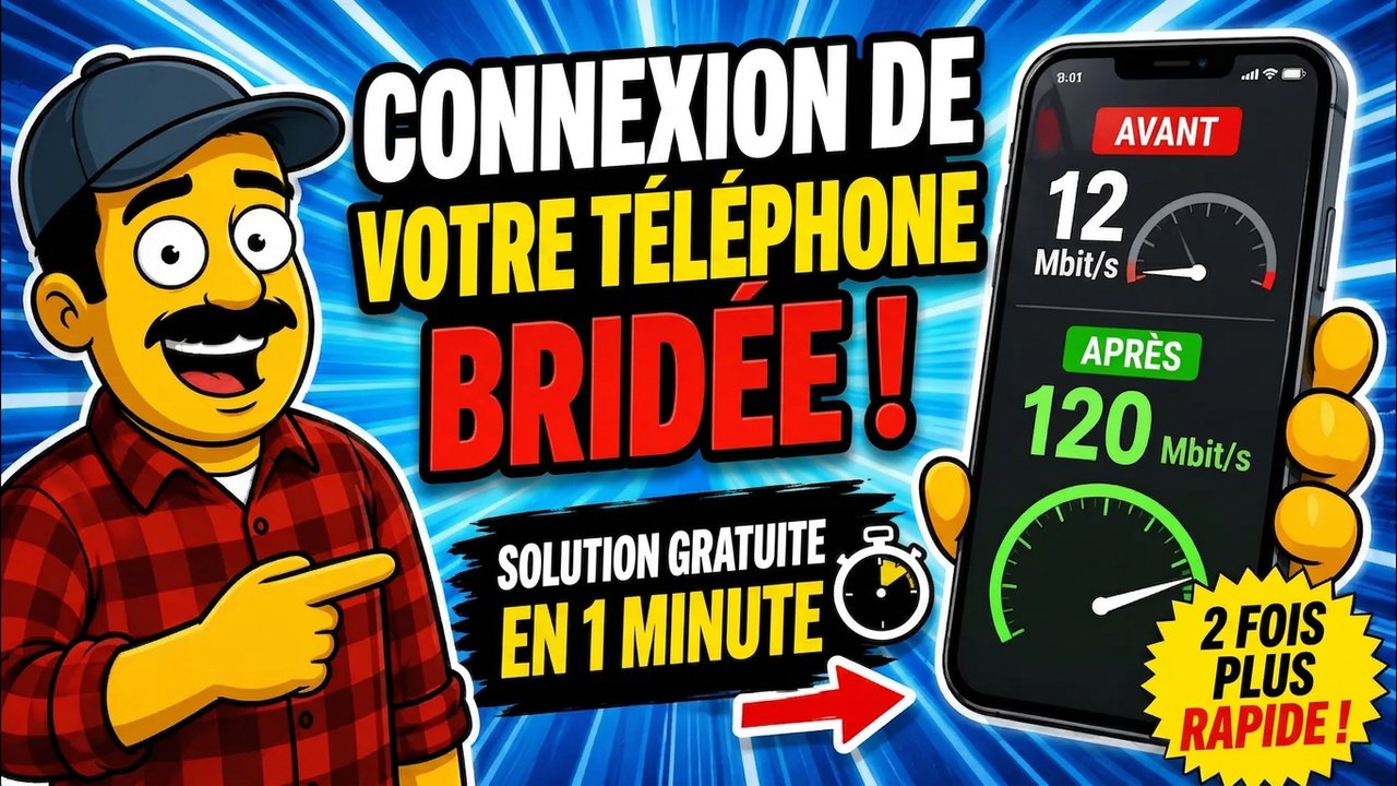 Votre connexion mobile est ralentie en douce : cette astuce gratuite double votre débit en 1 minute