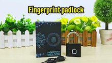 KERUI 0.2s Fingerprint Smart Padlock Demo | Waterproof Keyless Lock Review