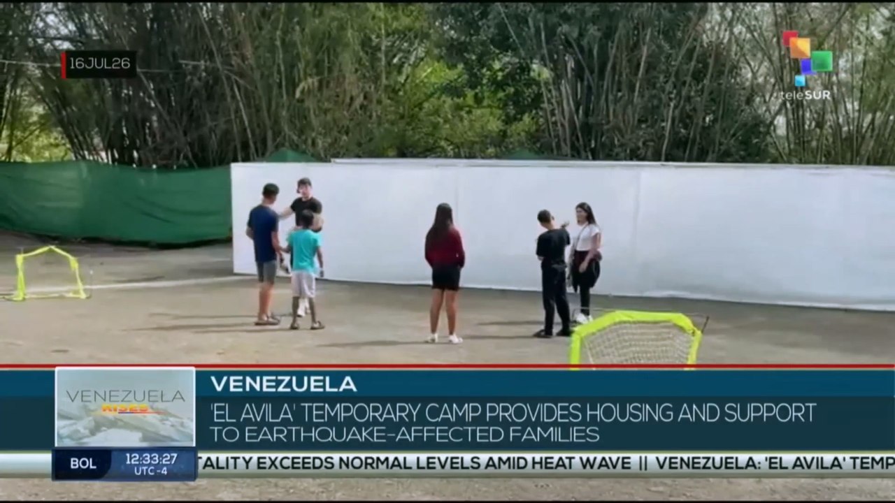 Venezuela, 'El Avila' temporary camp provides housing and support to earthquake-affected families