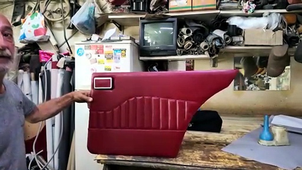 24 Örnek Eski Kasa Şahin Döşemesi Vinlex - Antika Buick 1952 Model Kapı Döşemesi Bülent Usta Tel. 🢃