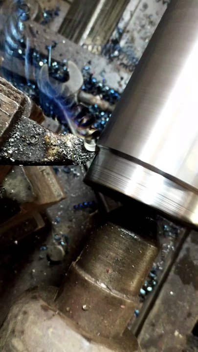 Super Clean Lathe Machine Groove Cutting 🔥 Steel Machining at Its Best | Aamer Industry #shorts