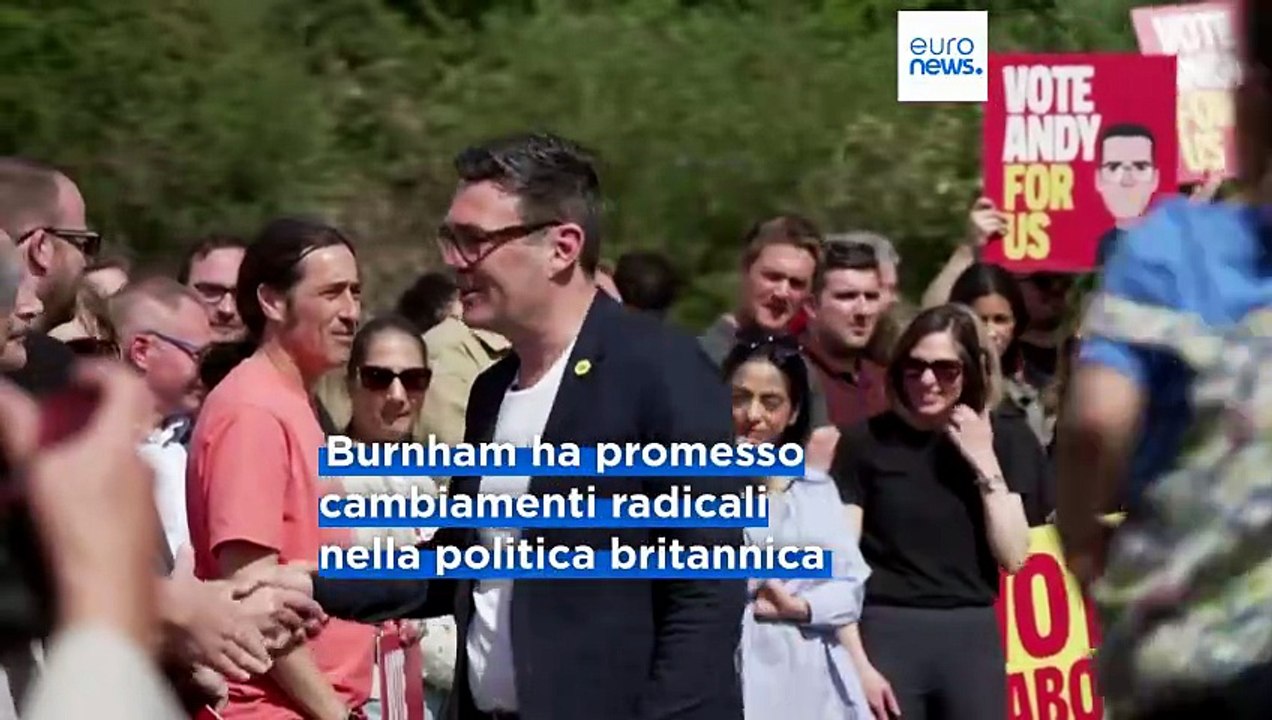 Regno Unito: Andy Burnham tiene il primo discorso da nuovo leader dei laburisti