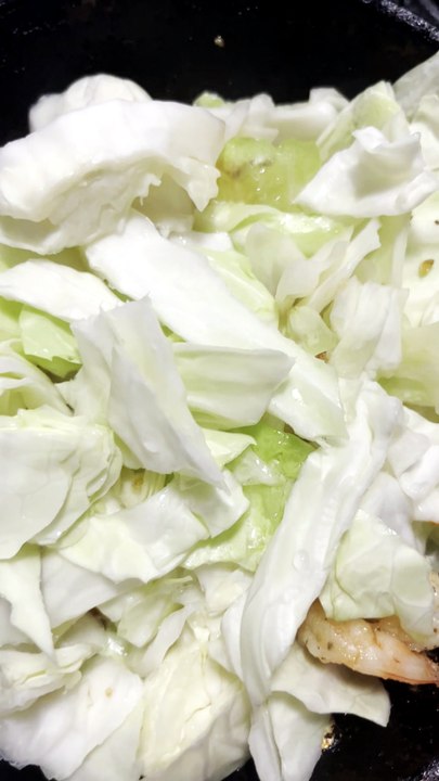 My Shrimp & Fried Cabbage Recipe