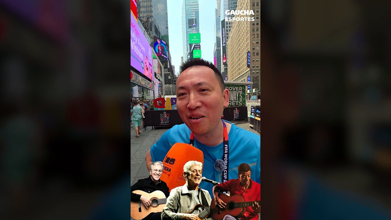 Fã de Lupicínio, chinês canta hino do Grêmio, música do Inter e acha Renato Portaluppi melhor que CR7