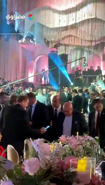 بينهم نادر السيد ومهيب عبدالهادي..نجوم الرياضة في حفل زفاف ابنة إبراهيم حسن