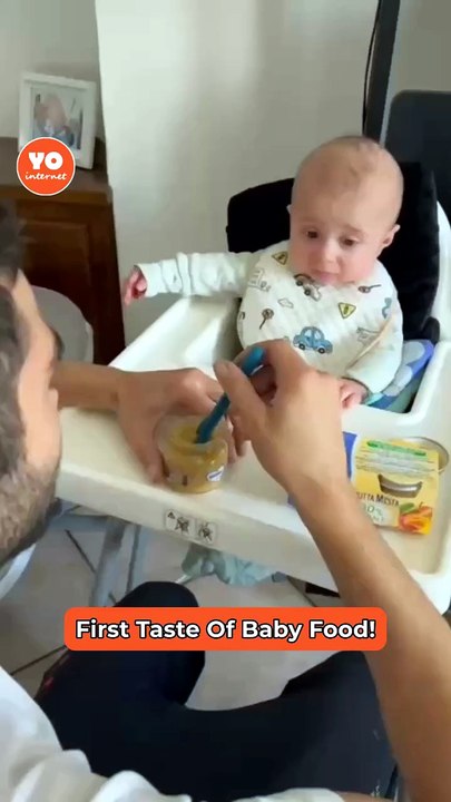 Baby's First Taste of Food Sparks Hilarious Reaction