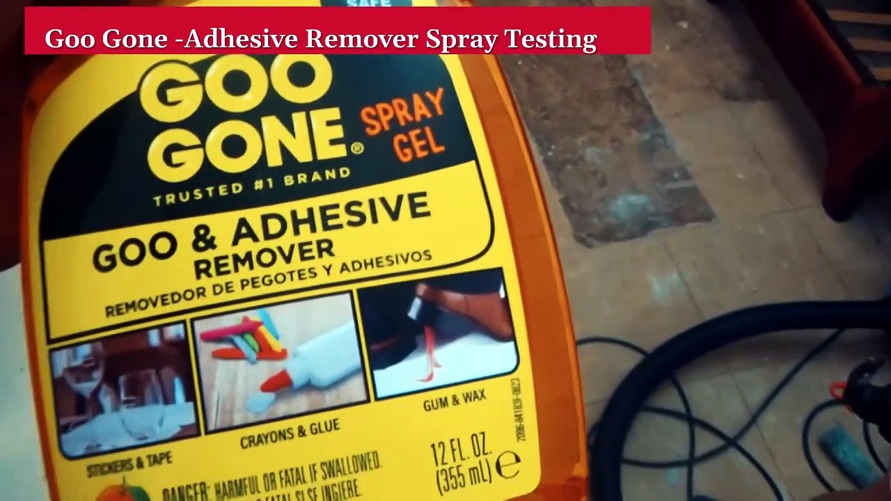 Goo Gone Adhesive Remover Spray Test