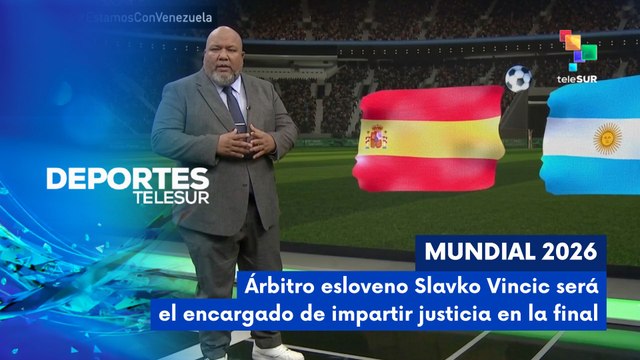 DEPORTES TELESUR | Slavko Vinčić será el árbitro de la gran final 17-07-26