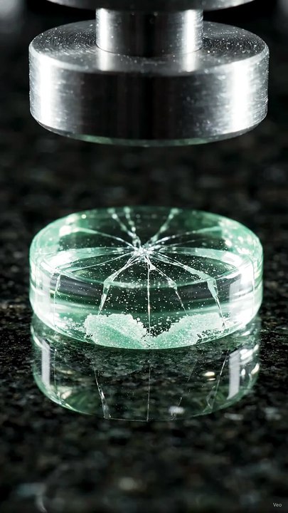 Candy Disc Breaking Under Hydraulic Press | Satisfying Candy Crushing ASMR