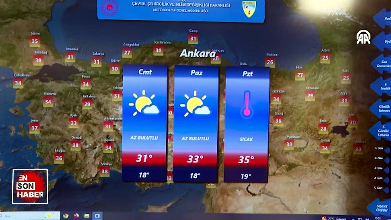 Türkiye genelinde sıcak havanın etkisi hafta sonu da sürecek