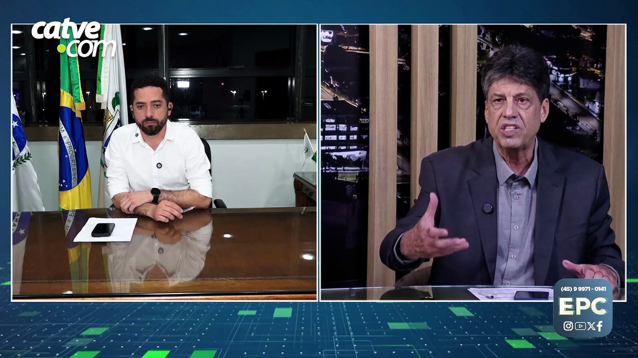 "Vamos entregar Cascavel 100% asfaltada", diz prefeito em exercício ao vivo no EPC