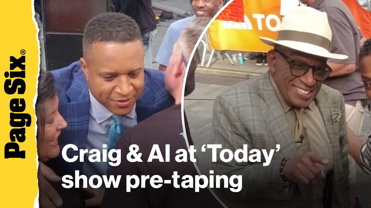 Craig Melvin and Al Roker seen at 'Today' show pre-taping after intruder broke into studio