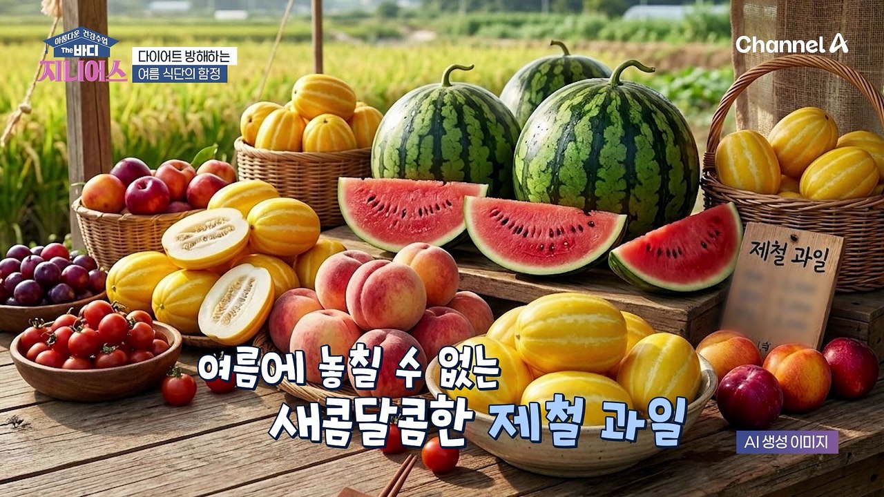 여름에 놓칠 수 없는 새콤달콤한 제철 과일! 다이어트 방해하는 혈당 스파이크 함정♨