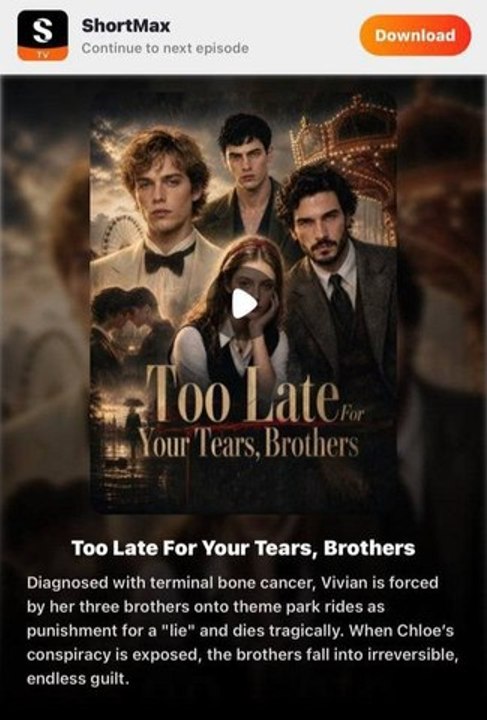 Too late for your tears brothers