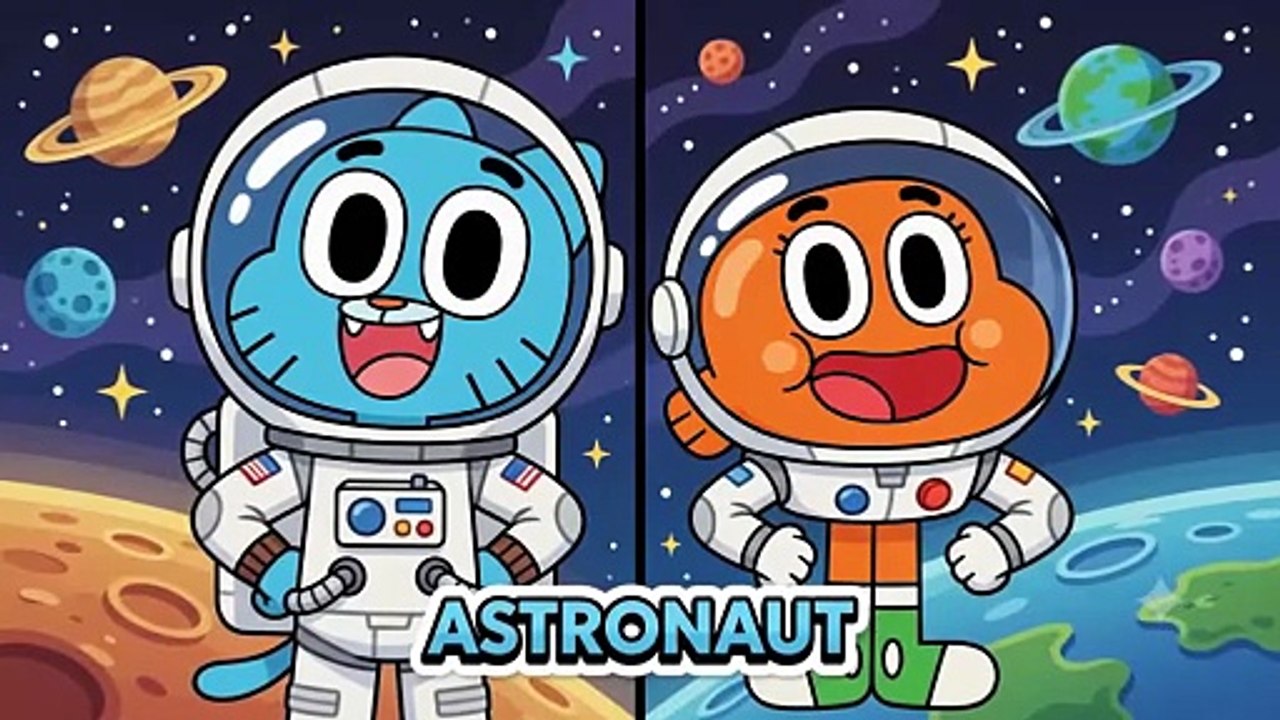 Gumball and darwin Animation with career day