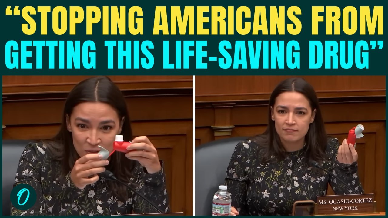 ‘This Cap on Top Stops…’ Rep. AOC Brings Asthma PUMP to Show This at Health Subcommittee Hearing