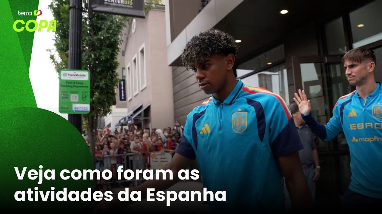 Último treino da Espanha antes da final tem fãs mirins enlouquecidos por Lamine Yamal