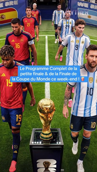 Le Programme de la Petite Finale & Finale de la Coupe du Monde 2026 ! 🍿#foot #football #worldcup2026 #fifaworldcup