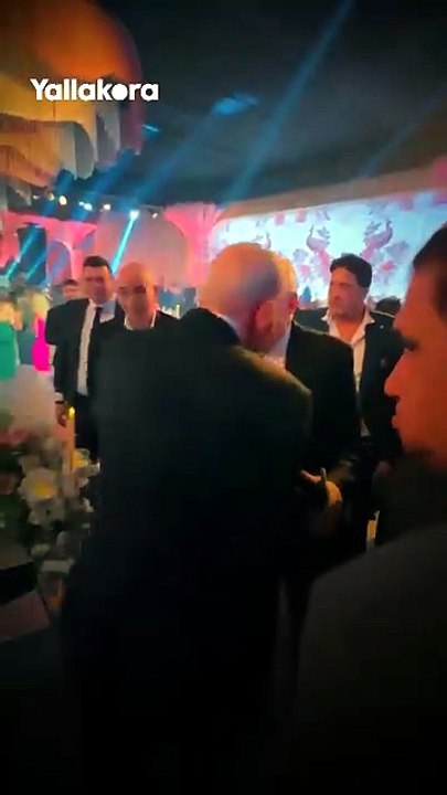 مرتضى منصور في حفل زفاف ابنة إبراهيم حسن