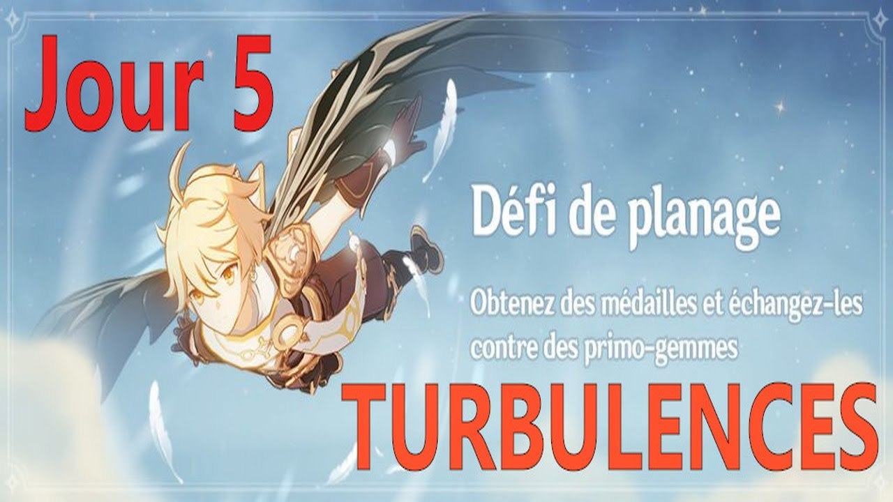 Genshin Impact | Défi de planage - Jour 5 : TURBULENCES