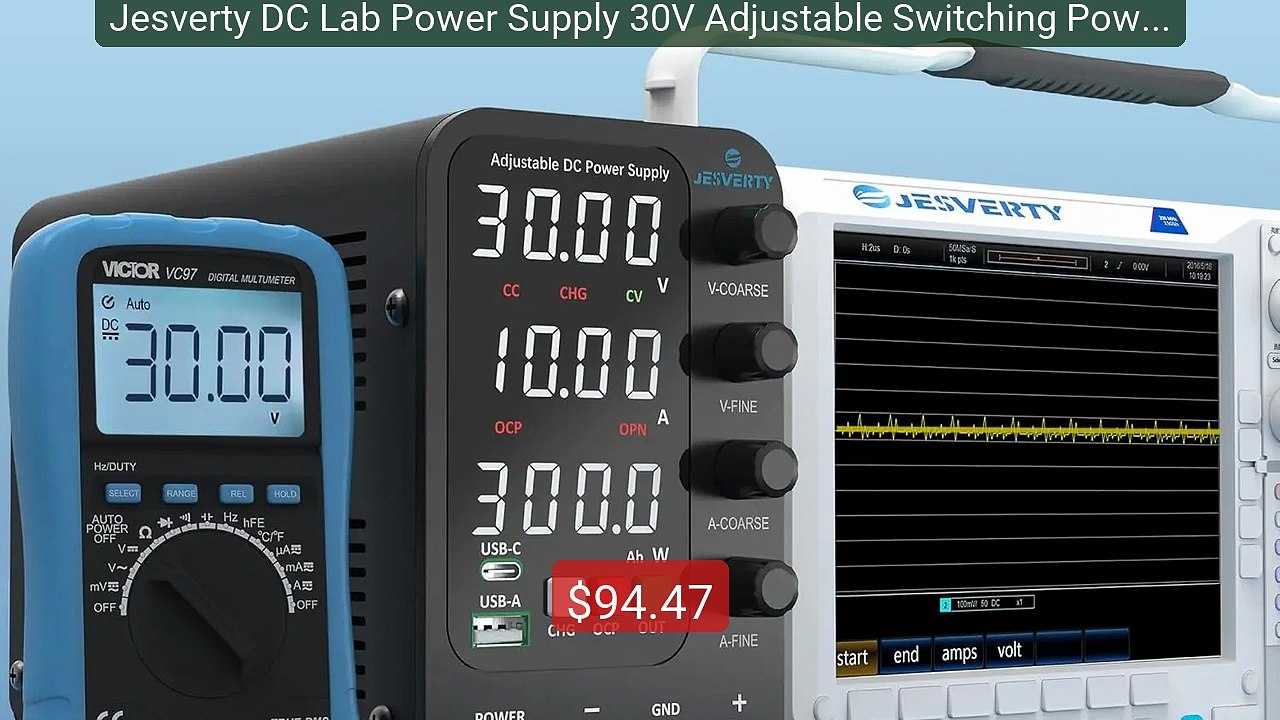 Jesverty DC Lab Power Supply 30V Adjustable Switching Power Su... -- Hot Deal 2026 | Limited Offer!