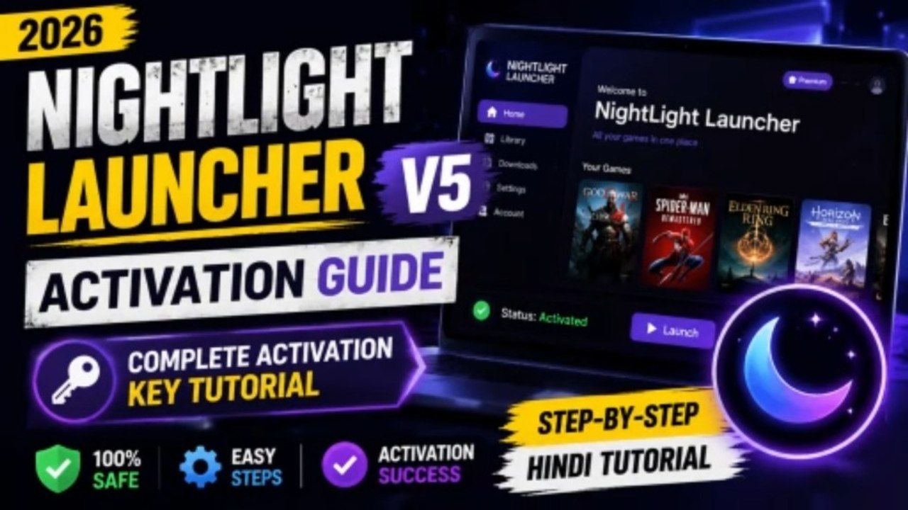 NightLight Launcher V5 Activation Guide (2026) | Complete Activation Key Tutorial