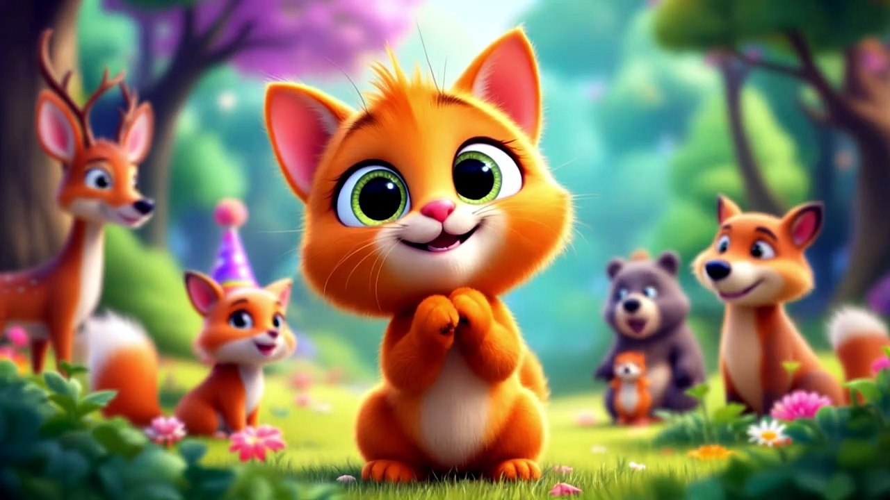 Forest Animals Song with Zat the Curious Cat  | Learn About Forest Friends!