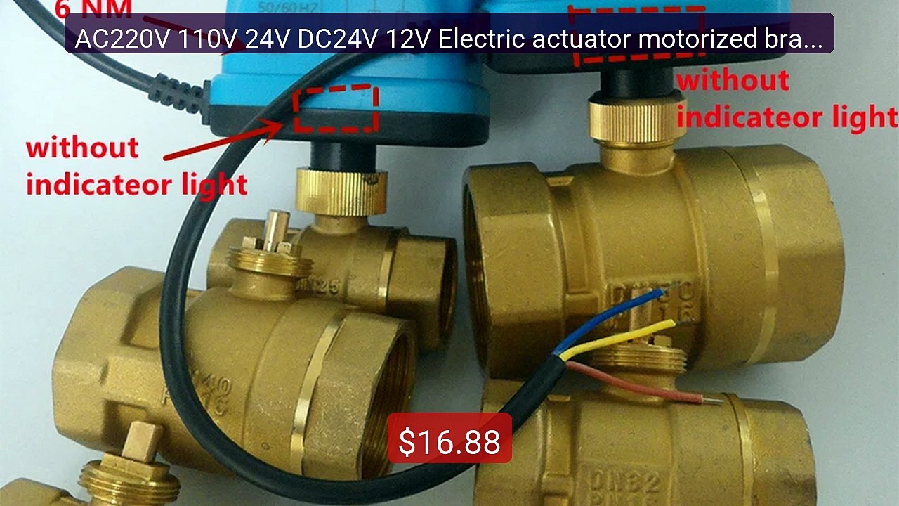 AC220V 110V 24V DC24V 12V Electric actuator motorized brass ba... -- Hot Deal 2026 | Limited Offer!