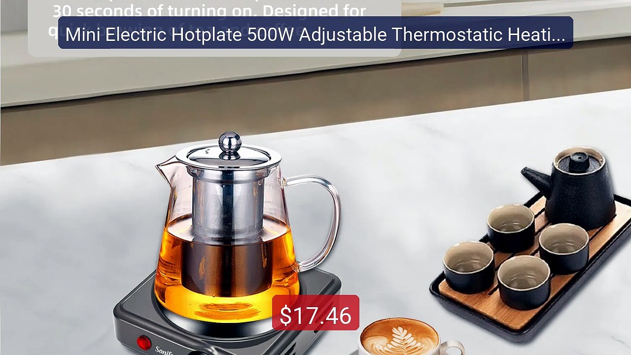 Mini Electric Hotplate 500W Adjustable Thermostatic Heating... -- Top Pick 2026 | Unbeatable Price!