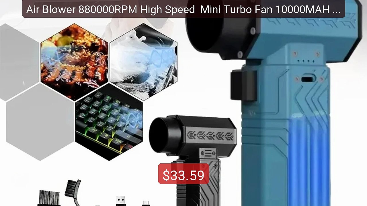 Air Blower 880000RPM High Speed  Mini Turbo Fan 10000MAH 600g Thrus... -- Top Rated 2026 | Buy Now!