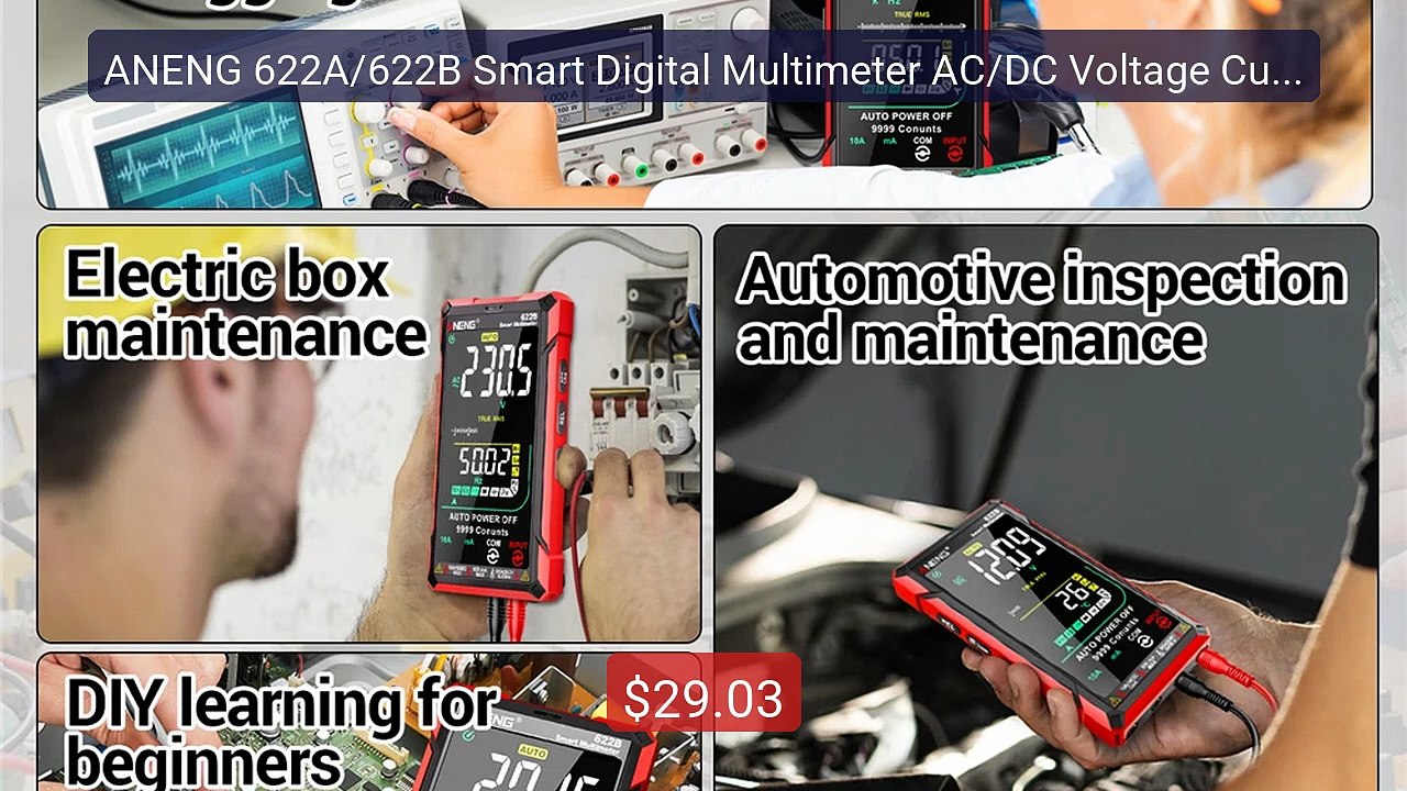 ANENG 622A/622B Smart Digital Multimeter AC/DC Voltage Current... -- Hot Deal 2026 | Limited Offer!