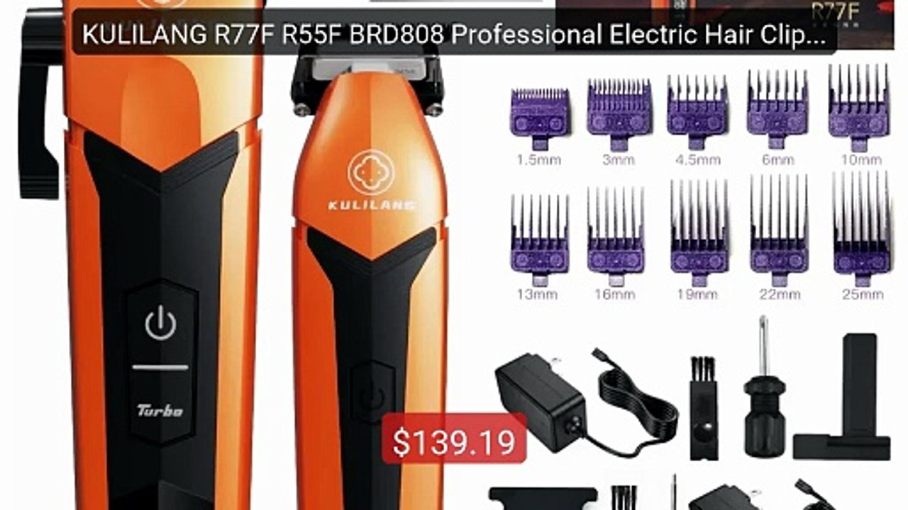 KULILANG R77F R55F BRD808 Professional Electric Hair Clipper S... -- Best Buy 2026 | Great Quality!