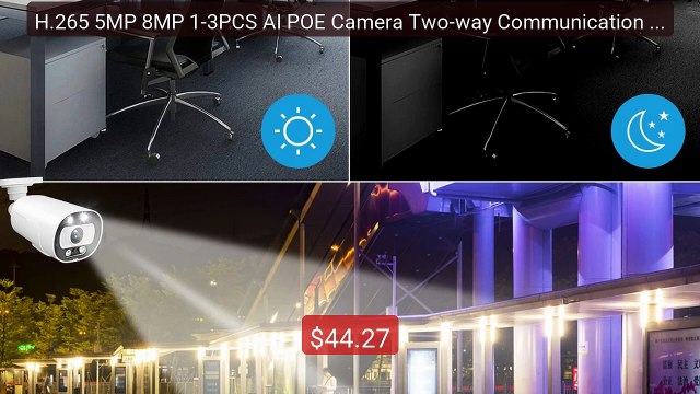 H.265 5MP 8MP 1-3PCS AI POE Camera Two-way Communication Hu... Top Pick 2026 | Unbeatable Price!