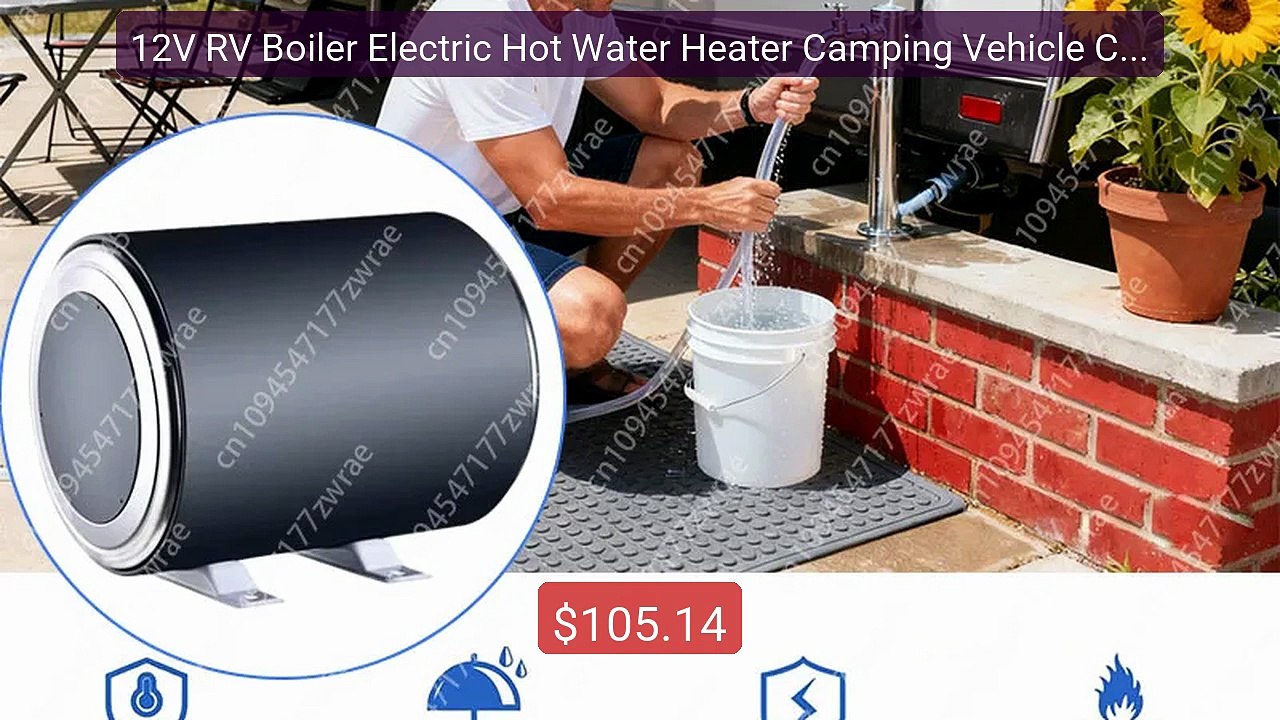 12V RV Boiler Electric Hot Water Heater Camping Vehicle Carav... -- Amazing Value 2026 | Must Have!