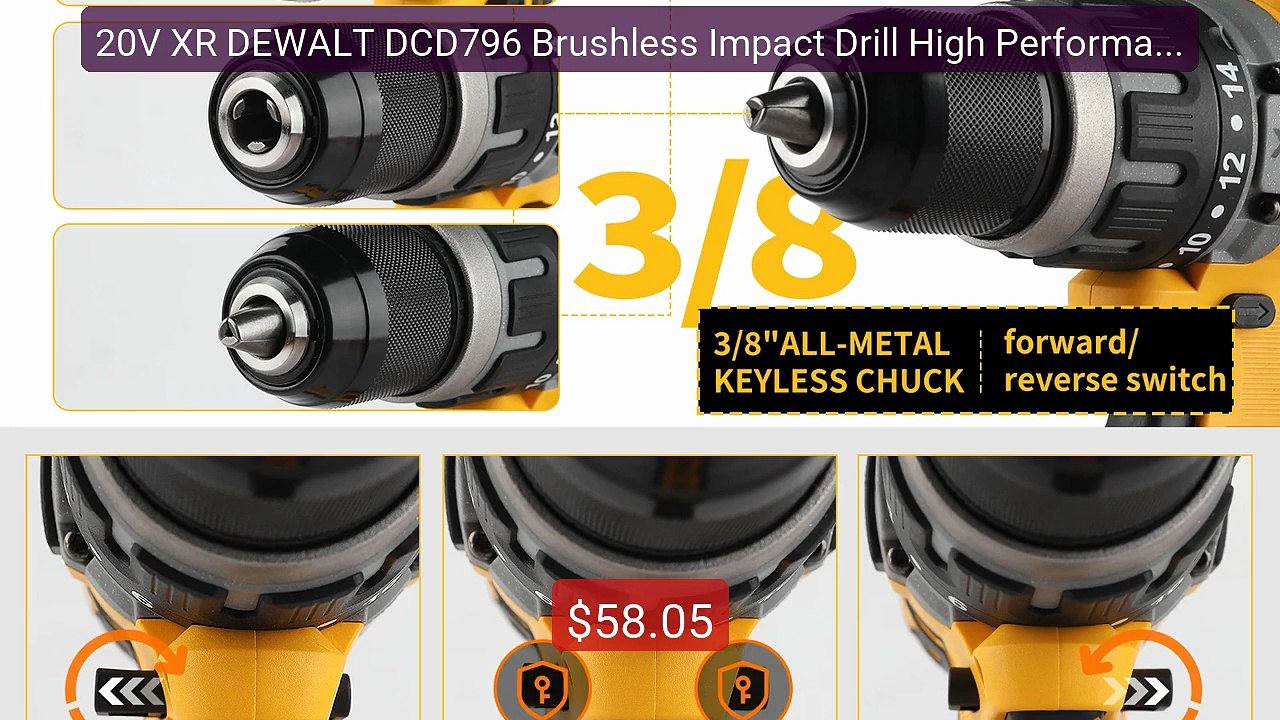 20V XR DEWALT DCD796 Brushless Impact Drill High Performance H... -- Hot Deal 2026 | Limited Offer!