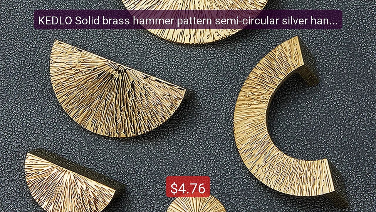 KEDLO Solid brass hammer pattern semi-circular silver handle E... -- Best Buy 2026 | Great Quality!