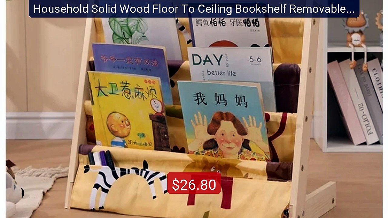 Household Solid Wood Floor To Ceiling Bookshelf Removable Mult... -- Hot Deal 2026 | Limited Offer!