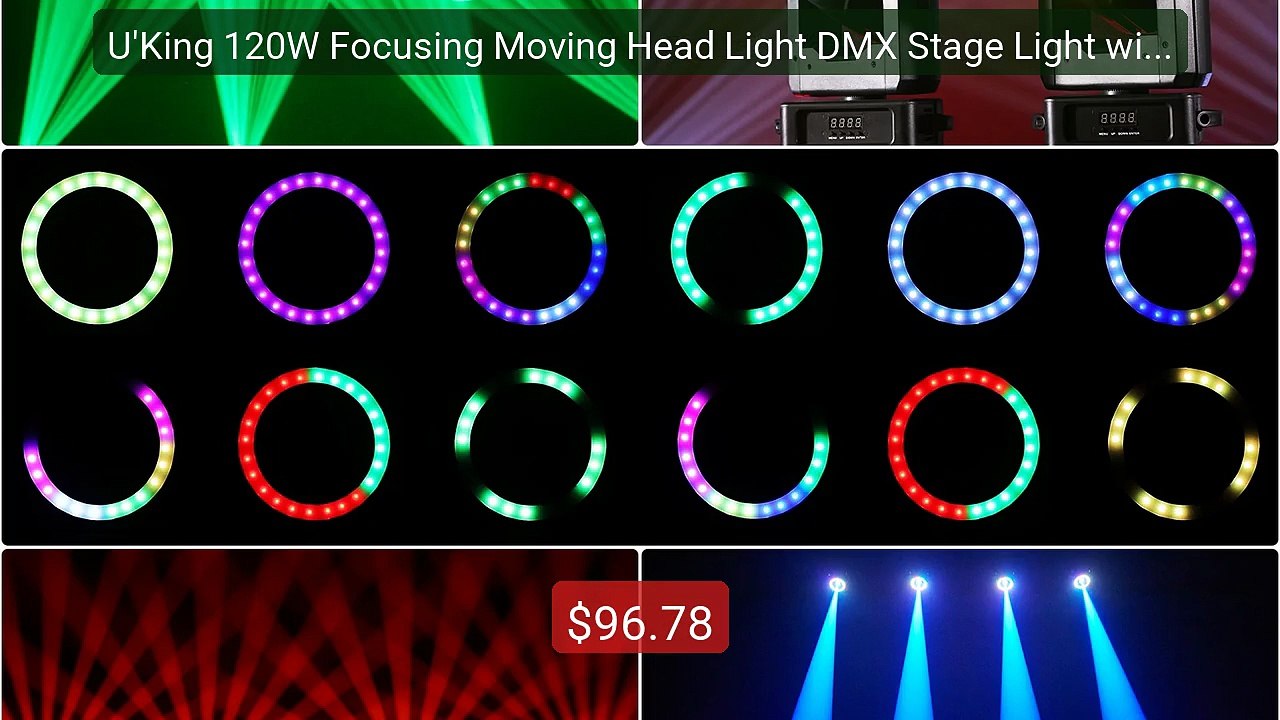 U'King 120W Focusing Moving Head Light DMX Stage Light with... -- Top Pick 2026 | Unbeatable Price!